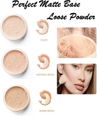 JANOST Loose Powder Soft Focus Natural Translucent Matte Coverage Compact(Multicolor, 45 g)