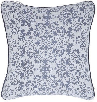 INIHOM Printed Cushions Cover(40 cm*40 cm, Dark Blue, White)