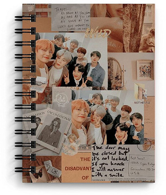 craft maniacs NEW BTS 2022 COLLECTION A5 Diary RULED 160 Pages(Multicolor)