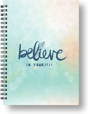 3DS Wirebound notebook A5 Diary Ruled 144 Pages(Blue, Multicolor)