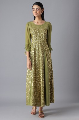 Aurelia Women Ethnic Dress Green Dress