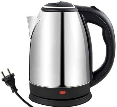 NIMYANK Premium 2.0 Litre Stainless Steel Electric Kettle,1500W Auto Cut-Off Feature Beverage Maker(2 L, Silver , Black)