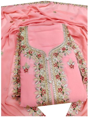 pandadi Georgette Embroidered Salwar Suit Material