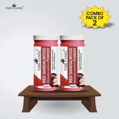 PARK DANIEL Natural Red Sandalwood Powder - For Face pack, Face Masks Combo Pack 2 bottles of 100 gms(200 gms)(200 g)