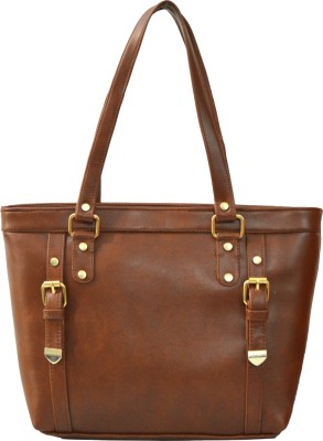 AGINOS Women Brown Shoulder Bag