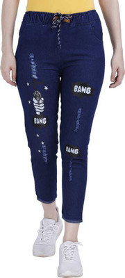 PENTRAIN Jogger Fit Girls Blue Jeans