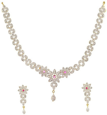 GEODE DELIGHT Alloy Gold-plated Gold Jewellery Set(Pack of 1)