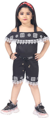 Bismillah Today Fashions Self Design Girls Jumpsuit