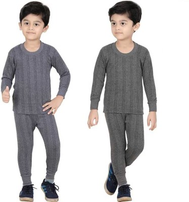 Mahi Fashion Top - Pyjama Set For Boys & Girls(Black, Pack of 2)