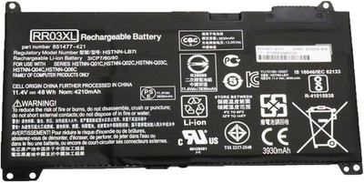 MACKTECH RR03XL Laptop Battery 3 Cell Laptop Battery