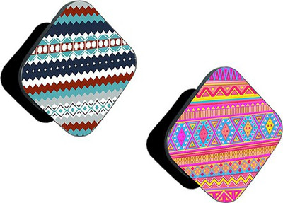 iCopertina Pack of 2 Red Blue White Tribal Pattern And Pink Purple Blue Tribal Pattern Mobile Holder