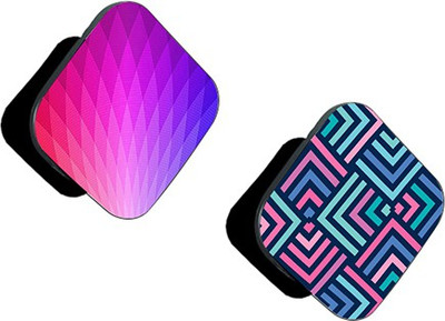 Flipkart SmartBuy FSB Pack of 2 Pink Purple Pattern And Blue Pink Pattern Mobile Holder