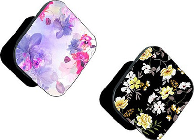 Flipkart SmartBuy FSB Pack of 2 Purple Pink Floral And Yellow White Floral Mobile Holder