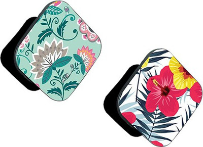 Flipkart SmartBuy FSB Pack of 2 Green Floral And Red Yellow Floral Mobile Holder