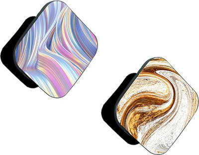iCopertina Pack of 2 Brilliant 3D Abstract And Brown White Abstract Mobile Holder
