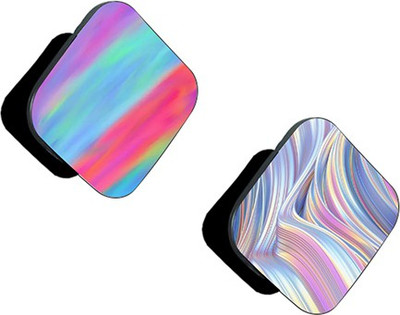 iCopertina Pack of 2 Colorful waves Marble Mobile Holder