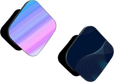 iCopertina Pack of 2 Blue Purple Abstract And Blue Dots Pattern Mobile Holder