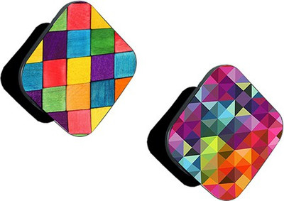 iCopertina Pack of 2 Colorful Abstract And Colorful 3D Squares Mobile Holder