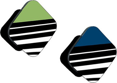 Flipkart SmartBuy FSB Pack of 2 Green Black White Stripes And Blue Black White Stripes Mobile Holder
