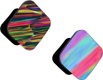 Flipkart SmartBuy FSB Pack of 2 Colorful Chrome Abstract And Colorful Neon Abstract Mobile Holder