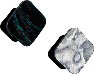 Flipkart SmartBuy FSB Pack of 2 Black Blue Marble And White Grey Marble Mobile Holder