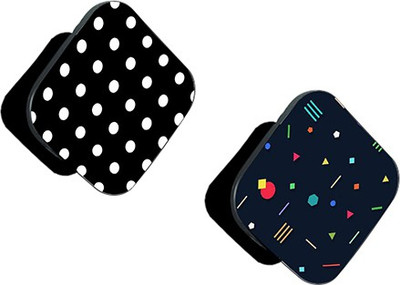 Flipkart SmartBuy FSB Pack of 2 White Dots And Colorful Shapes Small Mobile Holder