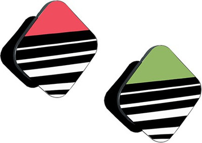 Flipkart SmartBuy FSB Pack of 2 Pink Black White Stripes And Green Black White Stripes Mobile Holder