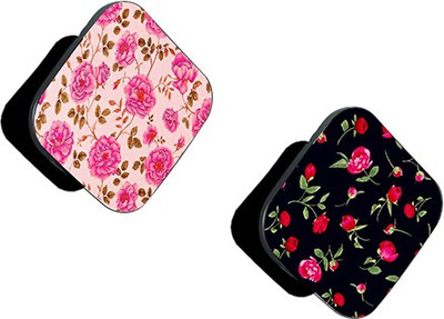 Flipkart SmartBuy FSB Pack of 2 Pink Floral On Pink And Red Floral Mobile Holder