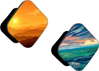 Flipkart SmartBuy FSB Pack of 2 Sun Scenery And Natural Scenery Abstract Mobile Holder