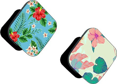 Flipkart SmartBuy FSB Pack of 2 Red Floral On Blue And Pink Green Floral Mobile Holder