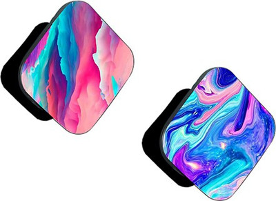 iCopertina Pack of 2 Blue Pink Abstract And Pink Blue Abstract Mobile Holder
