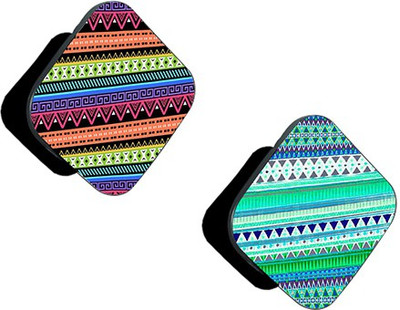 iCopertina Pack of 2 Colorful Tribal Pattern And Green Tribal Pattern Mobile Holder