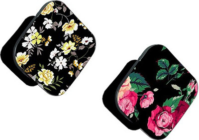 iCopertina Pack of 2 Yellow White Floral And Red Floral Mobile Holder