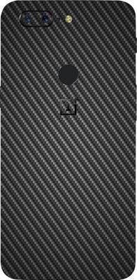 AsSkin OnePlus 5T Mobile Skin(Ultra Super Black Carbon Fiber With High Matte Finish.)