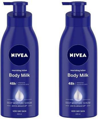 NIVEA NOURISHING BODY MILK LOTION 400 ML X 2(800)