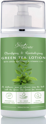 SKIN SECRETS Green Tea Lotion 500ml with Green Tea Extract & Vitamin E Oil(500)