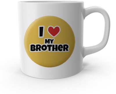 Product GuruJi I Love My Brother Ceramic Coffee Mug(400 ml)