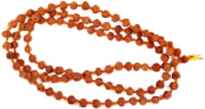 Will and Weaves Panchmukhi Rudraksha Mala 108 + 1 beads Rudraksh Mala 4 MM Stone Chain