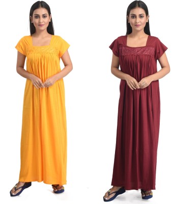 DUI KONNA Women Nighty Set(Multicolor)