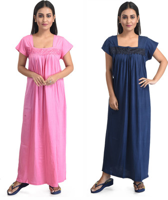 DUI KONNA Women Nighty Set(Multicolor)