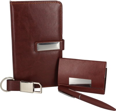MFW 4 IN 1 Diary  Office Set(Brown)