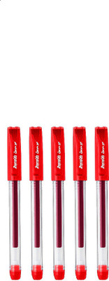 Reynolds Jiffy Gel Pen(Pack of 50, Ink Color - Red)