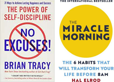 Set Of 2 Motivational Books : The Miracle Morning , The Power Of Self Discipline(Paperback, Elrod Hal, Brian Tracy)