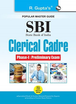 SBI: Clerical Cadre (Junior Associates) Phase-I, Preliminary Exam Guide (Big Size)(Paperback, By R Gupta)