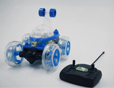 Ramji enterprise Remote control stunt car blue (pack of 1)(Multicolor)