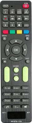 Nij STB-1709 Compatible For Digital Set Top Box Remote Control NXT Remote Controller(Black)