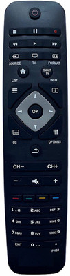 Technology Ahead Compatible for Philips LCD LED Remote Control Compatible For  Led / Lcd Philips Remote Controller(Black)