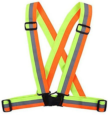 Hawk Eye Reflective Safety Belt Safety Jacket(Multicolor)