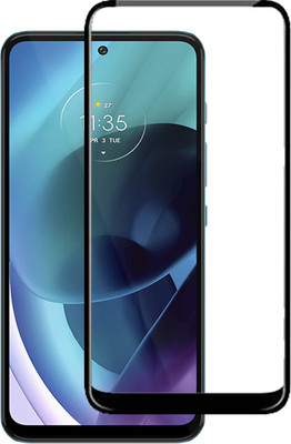 BRENZZ Edge To Edge Tempered Glass for Moto G71 5G, Motorola Moto G71, Moto G71(Pack of 1)