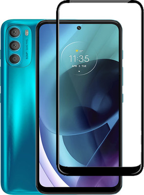 AKSHUD Edge To Edge Tempered Glass for Motorola Moto G71, Moto G71 5G, Moto G71(Pack of 1)